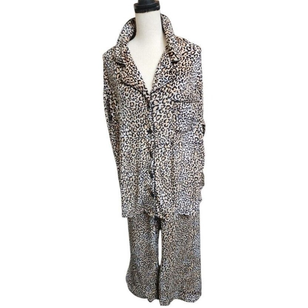 Joyspun Leopard Pajama Pant Set Plus Size 2X Buttery Soft
